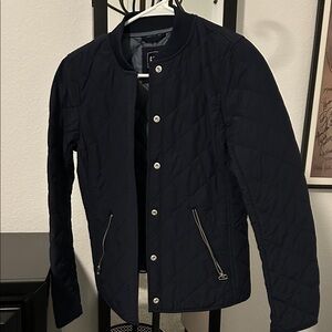 GAP Quilted Bomber Jacket - Navy Blue